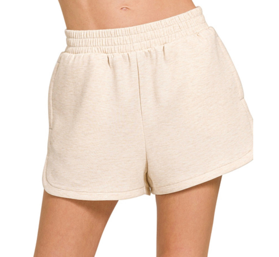 Cream Shorts