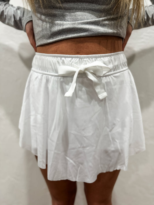 White Athletic Skirt